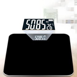 M003D   WAGA ŁAZIENKOWA SCALE ELEKTRONICZNA SZKLANA LCD KG - kwadratowa O202