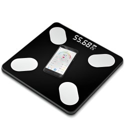 M002E    WAGA ŁAZIENKOWA ANALITYCZNA SLIM 180KG SMART+ 17w1 - czarna E032