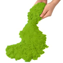 M032A (ALEJA1)  PIASEK KINETYCZNY 1KG PIASKOLINA 5 KOLORÓW MAGICZNY - D008-2 Zielony