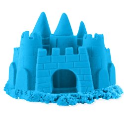 M003F   PIASEK KINETYCZNY 1KG PIASKOLINA 5 KOLORÓW MAGICZNY - D008-1 Niebieski