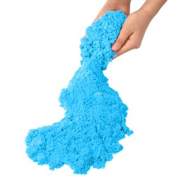 M003F   PIASEK KINETYCZNY 1KG PIASKOLINA 5 KOLORÓW MAGICZNY - D008-1 Niebieski