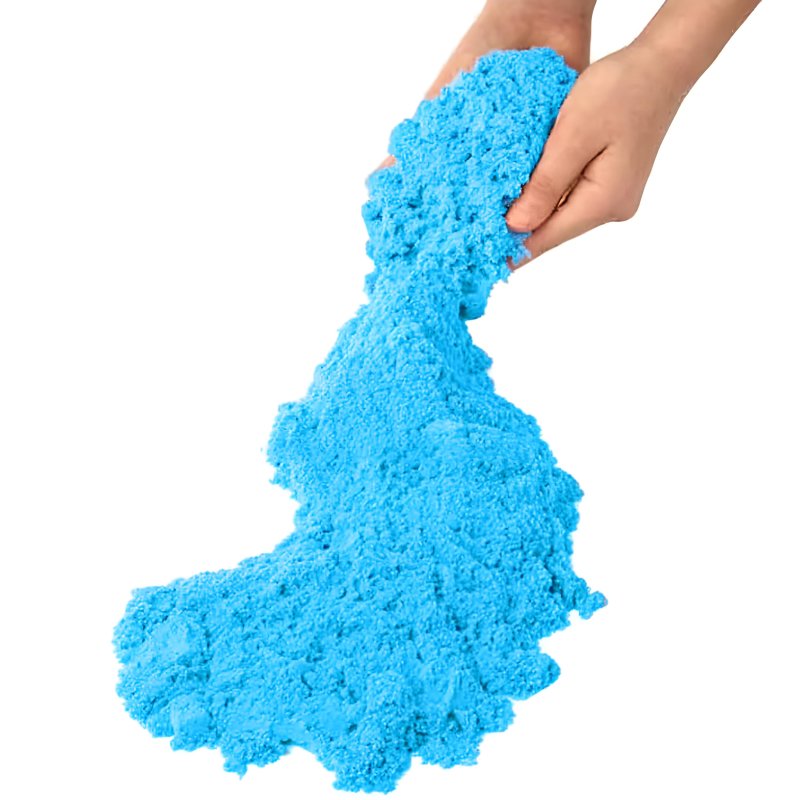M003F   PIASEK KINETYCZNY 1KG PIASKOLINA 5 KOLORÓW MAGICZNY - D008-1 Niebieski