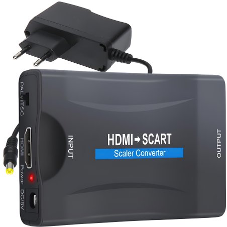 M002E ADAPTER KONWERTER HDMI DO NA SCART AV EURO FULL HD -E281
