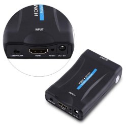 M002E ADAPTER KONWERTER HDMI DO NA SCART AV EURO FULL HD -E281