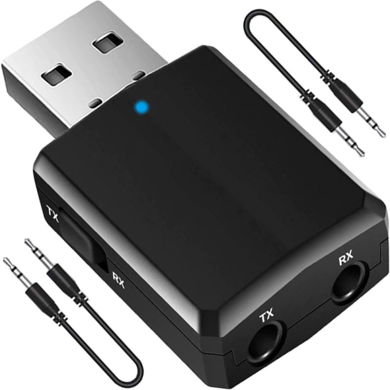M002E    ODBIORNIK DŹWIĘKU ADAPTER BLUETOOTH USB + AUX MINIJACK E298
