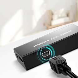N342 ADAPTER PS2 do HDMI KONWERTER PRZEJŚCIÓWKA AUDIO  -E387