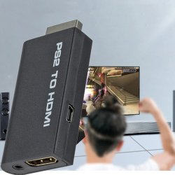 N342 ADAPTER PS2 do HDMI KONWERTER PRZEJŚCIÓWKA AUDIO  -E387