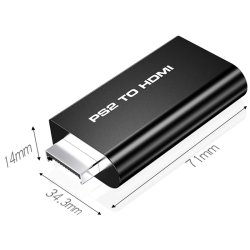 N342 ADAPTER PS2 do HDMI KONWERTER PRZEJŚCIÓWKA AUDIO  -E387
