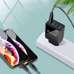 M000    SZYBKA ŁADOWARKA SIECIOWA 3.0 USB QUICK CHARGE-E373