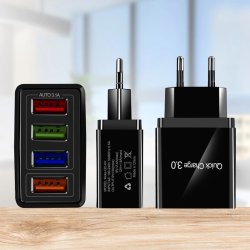 M000    SZYBKA ŁADOWARKA SIECIOWA 3.0 USB QUICK CHARGE-E373