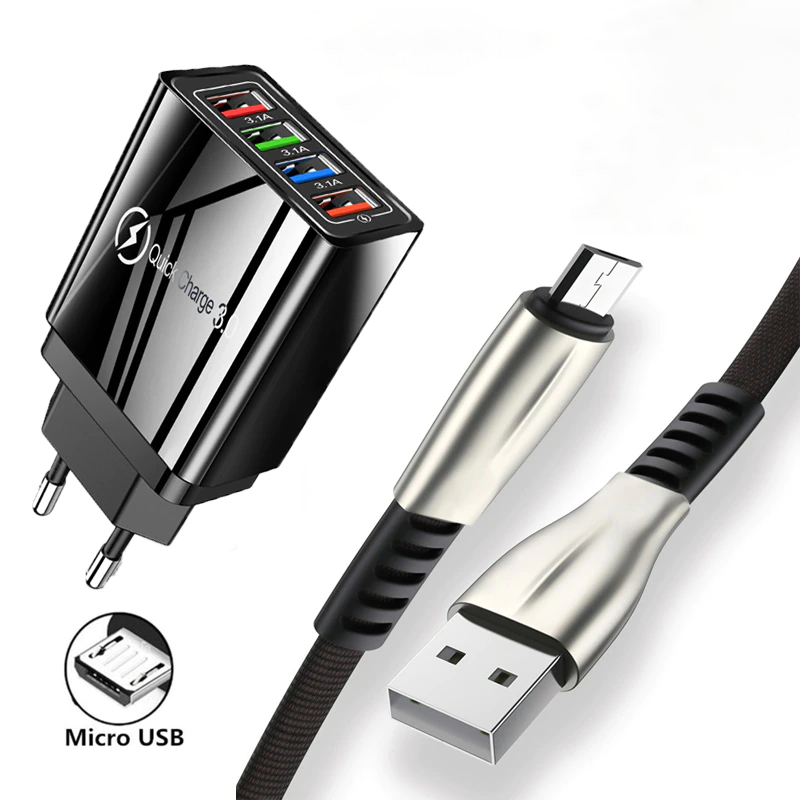 M000    SZYBKA ŁADOWARKA SIECIOWA 3.0 USB QUICK CHARGE-E373