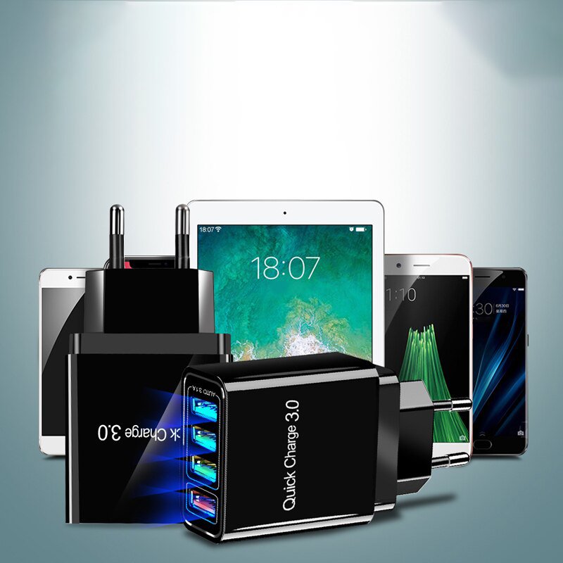 M000    SZYBKA ŁADOWARKA SIECIOWA 3.0 USB QUICK CHARGE-E373