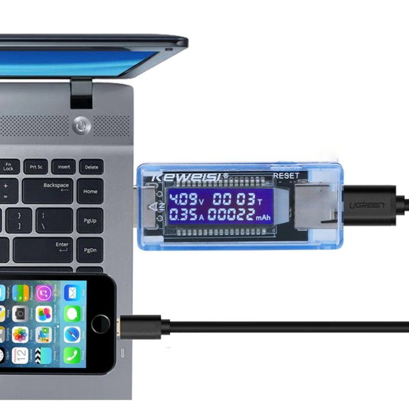 N374 MIERNIK WOLTOMIERZ USB AMPEROMIERZ TESTER-E363