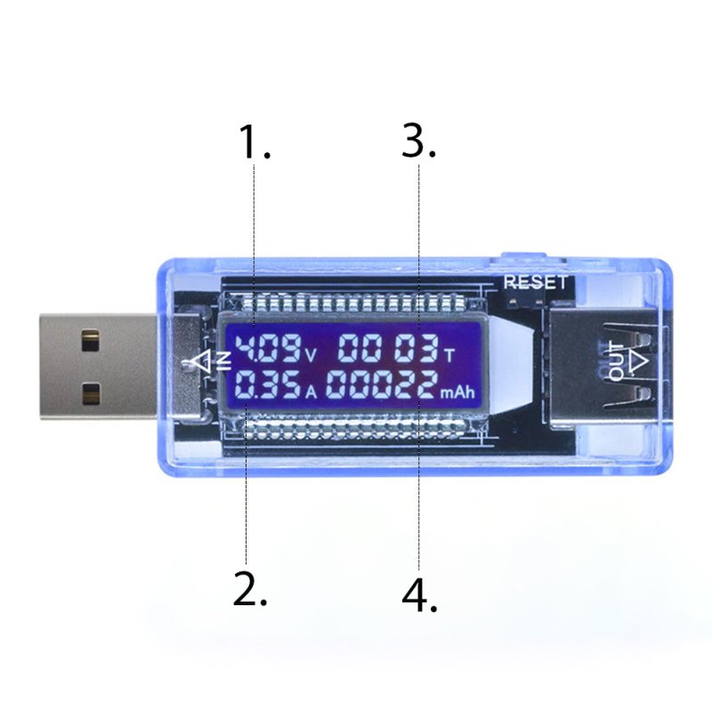 N374 MIERNIK WOLTOMIERZ USB AMPEROMIERZ TESTER-E363