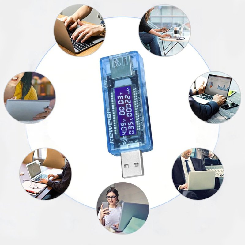 N374 MIERNIK WOLTOMIERZ USB AMPEROMIERZ TESTER-E363