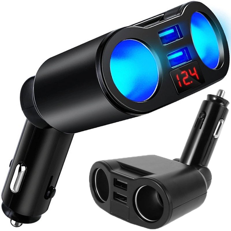 N123 ROZDZIELACZ GNIAZDA ZAPALNICZKI USB WOLTOMIERZ ŁADOWARKA-E382