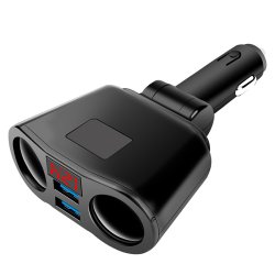 N123 ROZDZIELACZ GNIAZDA ZAPALNICZKI USB WOLTOMIERZ ŁADOWARKA-E382