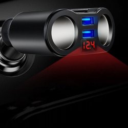 N123 ROZDZIELACZ GNIAZDA ZAPALNICZKI USB WOLTOMIERZ ŁADOWARKA-E382