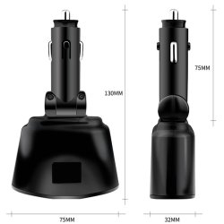 N123 ROZDZIELACZ GNIAZDA ZAPALNICZKI USB WOLTOMIERZ ŁADOWARKA-E382