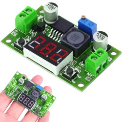 M002E   PRZETWORNICA REGULATOR NAPIĘCIA DC-DC LM2596 LCD-zielony E372