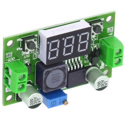 M002E   PRZETWORNICA REGULATOR NAPIĘCIA DC-DC LM2596 LCD-zielony E372