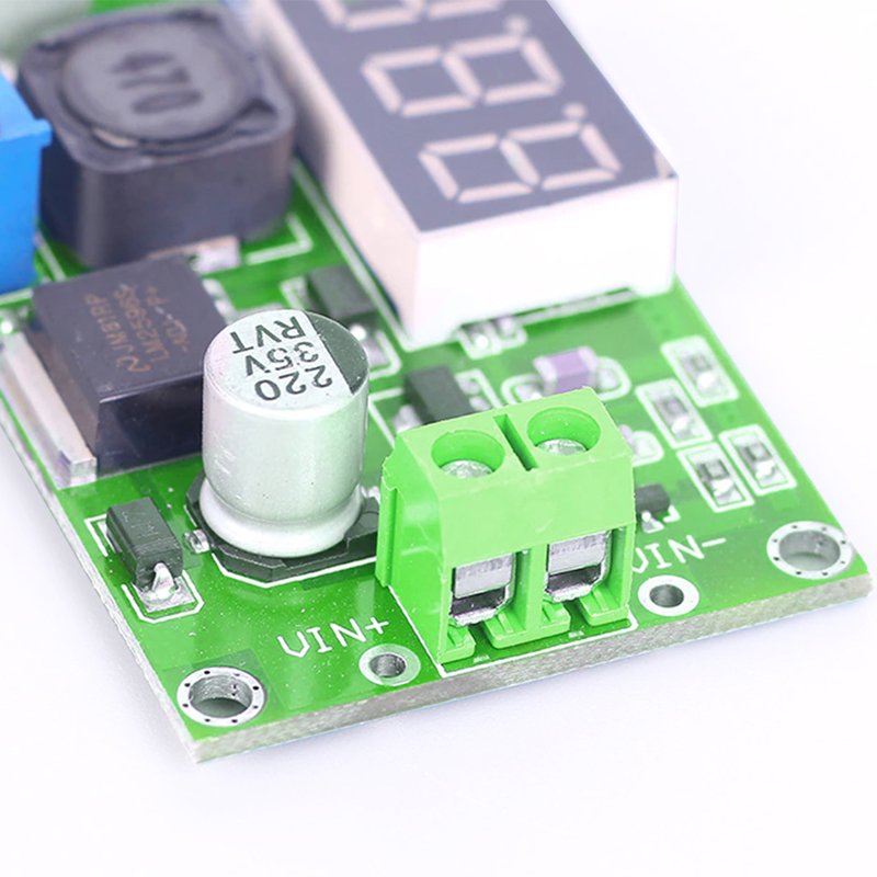 M002E   PRZETWORNICA REGULATOR NAPIĘCIA DC-DC LM2596 LCD-zielony E372