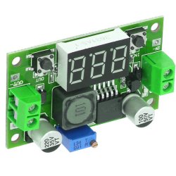 M002E   PRZETWORNICA REGULATOR NAPIĘCIA DC-DC LM2596 LCD-zielony E372