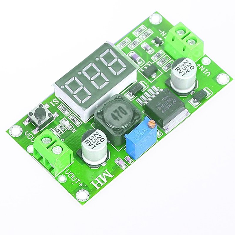M002E   PRZETWORNICA REGULATOR NAPIĘCIA DC-DC LM2596 LCD-zielony E372