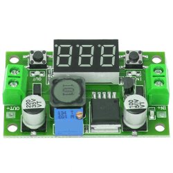 M002E   PRZETWORNICA REGULATOR NAPIĘCIA DC-DC LM2596 LCD-zielony E372