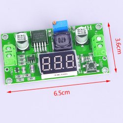 M002E   PRZETWORNICA REGULATOR NAPIĘCIA DC-DC LM2596 LCD-zielony E372