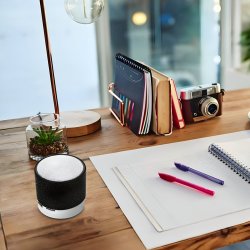 N158 GŁOŚNIK BEZPRZEWODOWY MINI PRZENOŚNY BLUETOOTH USB SD ŚWIECĄCY LED CZARNY -czarny E209-4