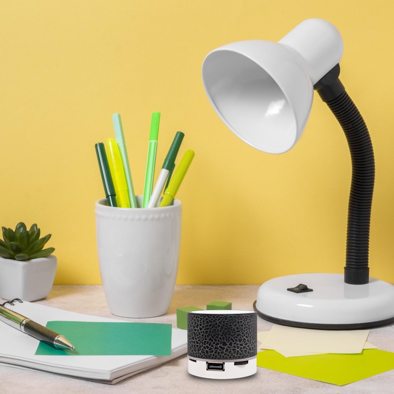 N158 GŁOŚNIK BEZPRZEWODOWY MINI PRZENOŚNY BLUETOOTH USB SD ŚWIECĄCY LED CZARNY -czarny E209-4