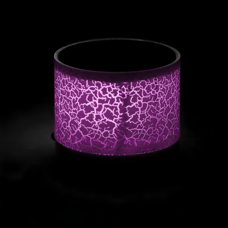 N154 GŁOŚNIK BEZPRZEWODOWY MINI PRZENOŚNY BLUETOOTH USB SD ŚWIECĄCY LED RÓŻOWY - ciemno różowy E209-5