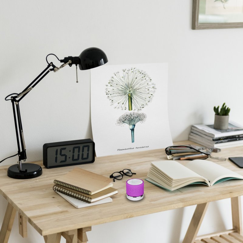 N154 GŁOŚNIK BEZPRZEWODOWY MINI PRZENOŚNY BLUETOOTH USB SD ŚWIECĄCY LED RÓŻOWY - ciemno różowy E209-5