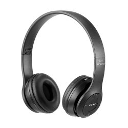 M003F    SŁUCHAWKI BEZPRZEWODOWE P47 BLUETOOTH MIKROFON MP3- E142 czarny