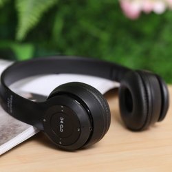 M003F    SŁUCHAWKI BEZPRZEWODOWE P47 BLUETOOTH MIKROFON MP3- E142 czarny