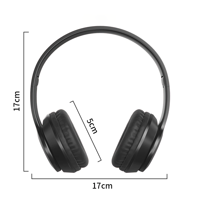 M003F    SŁUCHAWKI BEZPRZEWODOWE P47 BLUETOOTH MIKROFON MP3- E142 czarny