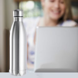 M003A   BUTELKA NA WODĘ TERMICZNA BIDON TERMICZNY STAL NIERDZEWNA TERMOS 500 ML -O390