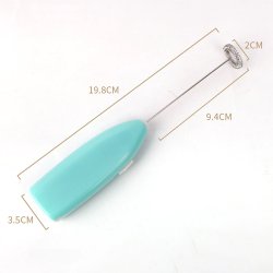 M003C SPIENIACZ DO MLEKA KAWY MINI UBIJACZ MIKSER - niebieski E343-1