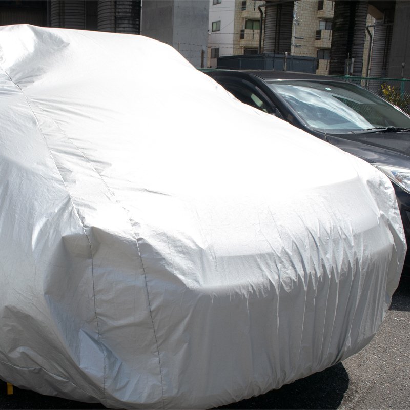 M002.5   POKROWIEC PLANDEKA NA SAMOCHÓD PEVA DUŻY AUTO L -O221