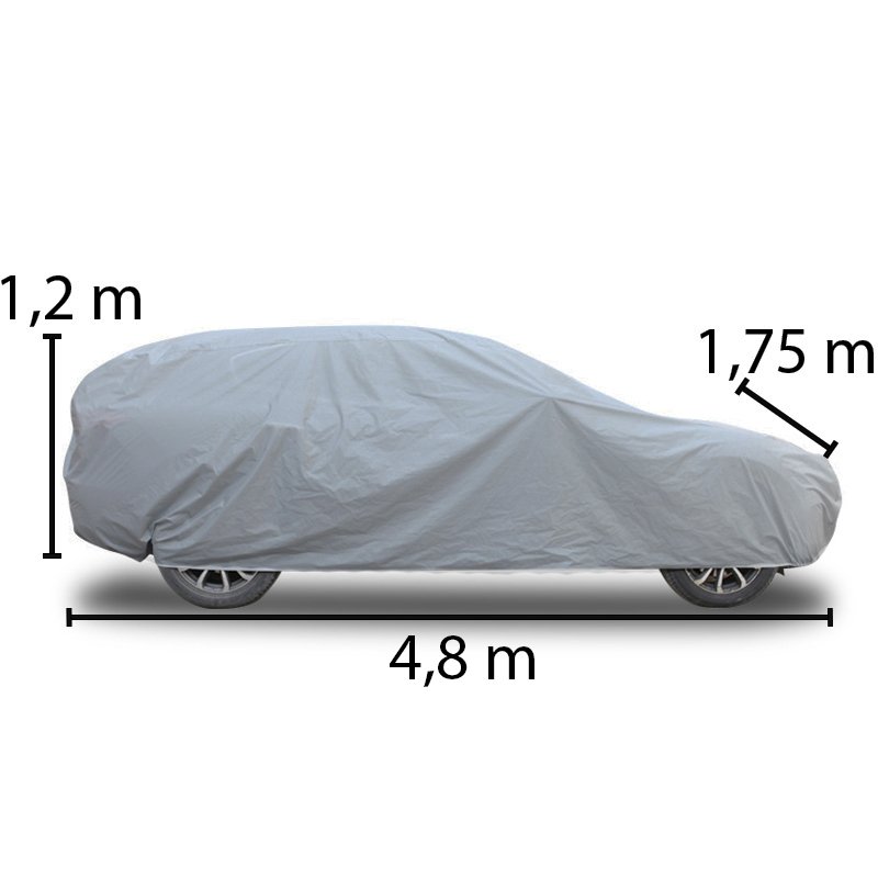 M002.5   POKROWIEC PLANDEKA NA SAMOCHÓD PEVA DUŻY AUTO L -O221
