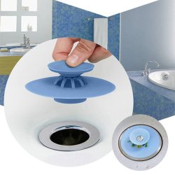 M000   KOREK Z SITKIEM SILIKONOWY DO ZLEWU UMYWALKI WANNY -O320