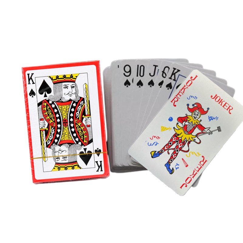 M002D    KARTY DO GRY ZESTAW KART POKER POWLEKANE 54SZT-niebieskie D054 ❗️❗️1 TALIA❗️❗️