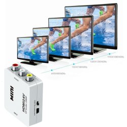 N349 ADAPTER AV HDMI DO RCA KONWERTER CINCH 1080P KABEL USB -E377