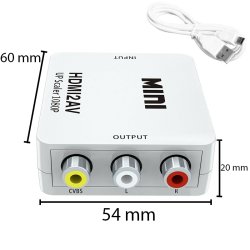 N349 ADAPTER AV HDMI DO RCA KONWERTER CINCH 1080P KABEL USB -E377