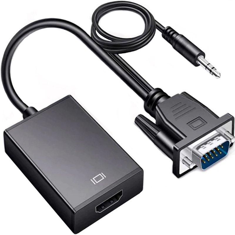 M000   KABEL ADAPTER VGA HDMI FULL HD D-SUB PRZEWÓD AUDIO -E394
