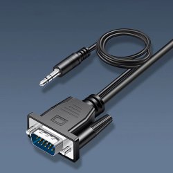 M000   KABEL ADAPTER VGA HDMI FULL HD D-SUB PRZEWÓD AUDIO -E394