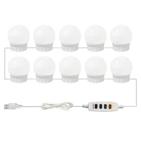 M004A   LAMPKI ŚWIATEŁKA LED NA LUSTRO TOALETKI MAKIJAŻ 10 -E543