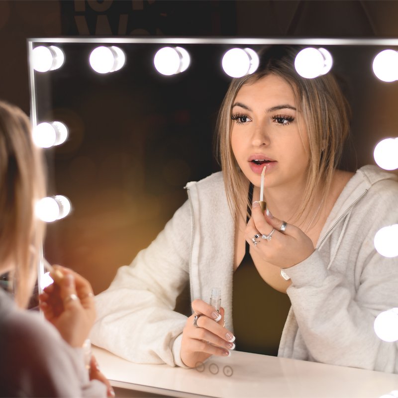 M004A   LAMPKI ŚWIATEŁKA LED NA LUSTRO TOALETKI MAKIJAŻ 10 -E543