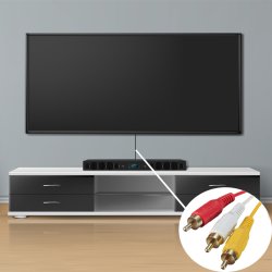 M003C  KABEL ADAPTER PRZEWÓD HDMI DO 3x RCA CINCH AUDIO -E383